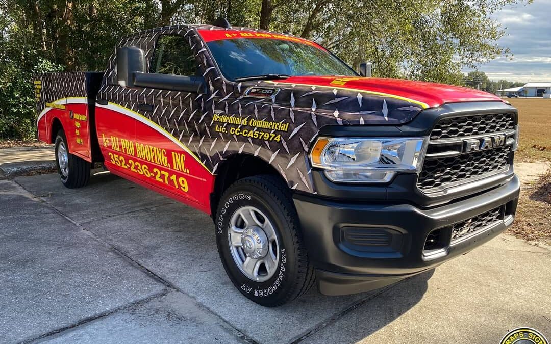 A+ All Pro Roofing Vehicle Wrap